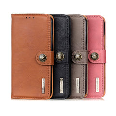 KHAZNEH Funda de cuero con tapa horizontal c...