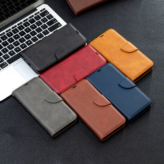 Estuche para teléfono de cuero de color puro...