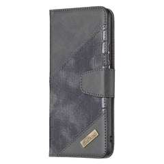 Estuche de cuero con textura de cocodrilo en...