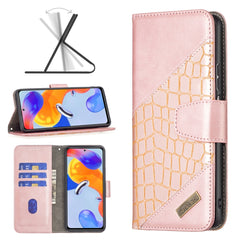 Estuche de cuero con textura de cocodrilo en...