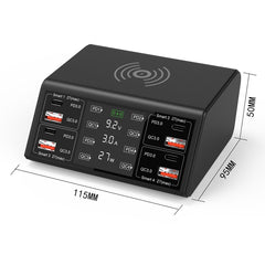 838w 9 en 1 100W 4 PD 3.0 USB-C / Type-C + 4...