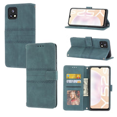 Estuche de cuero para teléfono con tapa hori...