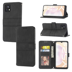 Estuche de cuero para teléfono con tapa hori...