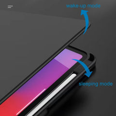 Estuche inteligente de cuero para tableta de...