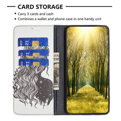 Estuche para teléfono de cuero pintado magné...