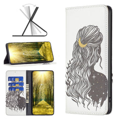 Estuche para teléfono de cuero pintado magné...