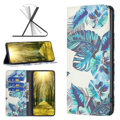 Estuche para teléfono de cuero pintado magné...