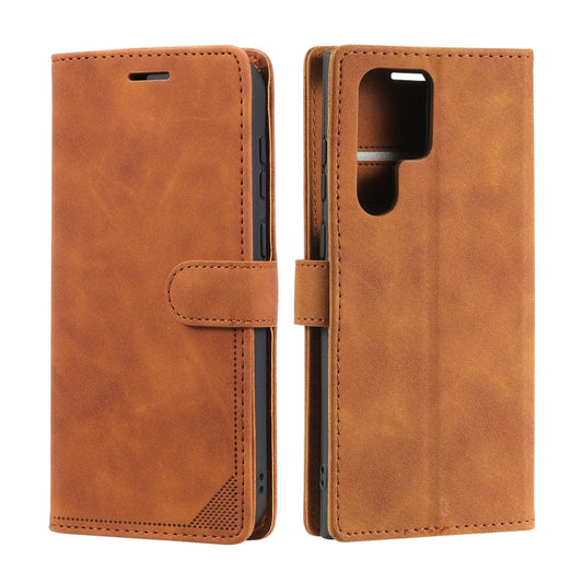 Estuche para teléfono de cuero con cepillo a...