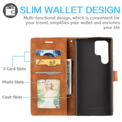 Estuche para teléfono de cuero con cepillo a...
