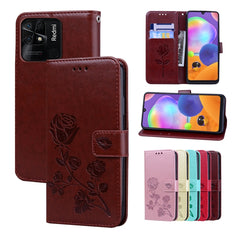 Estuche para teléfono de cuero en relieve Ro...