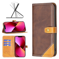 Estuche de cuero con doble hilo de coser a j...