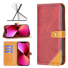 Estuche de cuero con doble hilo de coser a j...