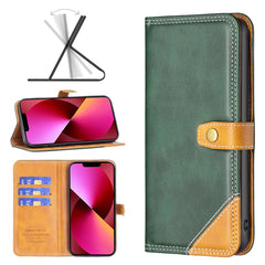 Estuche de cuero con doble hilo de coser a j...