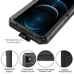 Caja de teléfono de metal + silicona con pro...