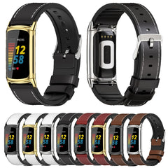 Mijobs TPU + correa de cuero para reloj     ...