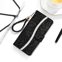 Estuche para teléfono de cuero con polvo de ...