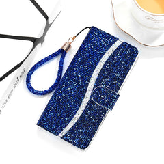 Estuche para teléfono de cuero con polvo de ...