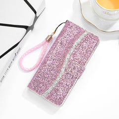 Estuche para teléfono de cuero con polvo de ...