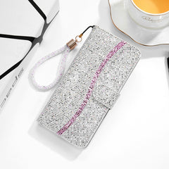 Estuche para teléfono de cuero con polvo de ...