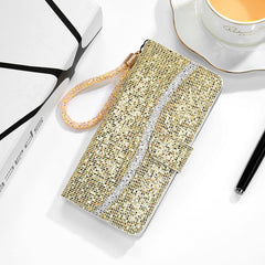 Estuche para teléfono de cuero con polvo de ...