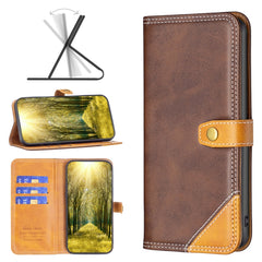 Estuche de cuero para teléfono con doble hil...