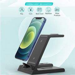 Soporte de cargador inalámbrico rápido D2 15W Max 6 en 1
