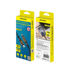CL-125L Tipo-C / USB-C a cable de datos de carga rápida de 8 pines
