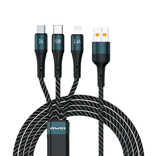 CL-972 Cable de datos de carga rápida 3 en 1