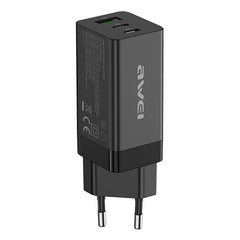 Cargador de viaje de carga rápida PD9 65W GaN, enchufe de la UE