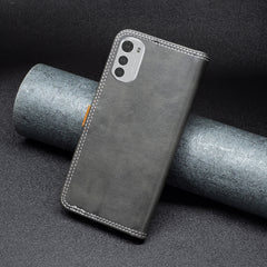 Estuche de cuero para teléfono con doble hil...
