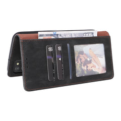 Estuche de cuero para teléfono con cierre de...