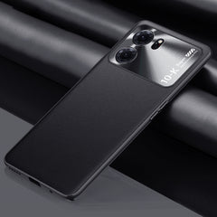 Estuche para teléfono de cuero de piel lisa ...