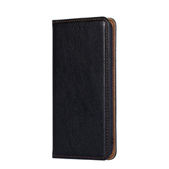 Estuche para teléfono de cuero con tapa magn...
