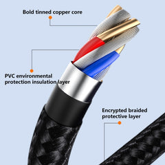 6A 66W 3 en 1 USB a 8 pines + Micro USB + US...