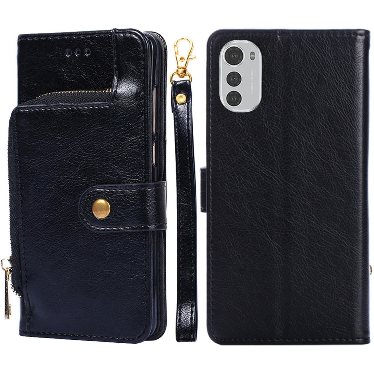 Funda de cuero con cremallera para teléfono ...