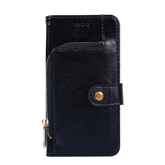 Funda de cuero con cremallera para teléfono ...