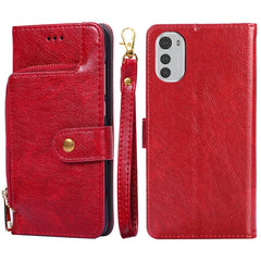 Funda de cuero con cremallera para teléfono ...