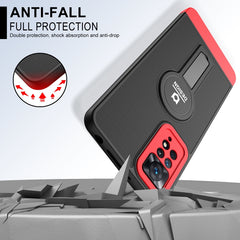 Funda para teléfono TPU + PC con soporte de ...