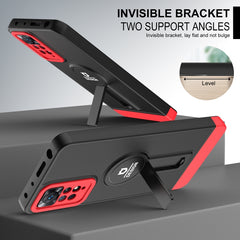 Funda para teléfono TPU + PC con soporte de ...