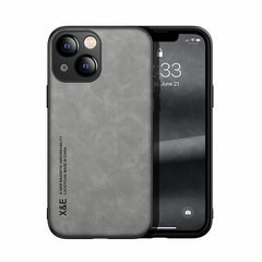 Estuche para teléfono con respaldo de cuero ...