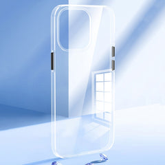 Caja transparente del teléfono del botón del...