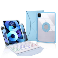 Funda para tableta de cuero con teclado Blue...