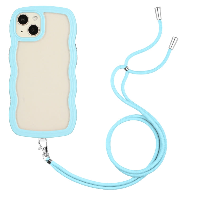 Lanyard Candy Color Wave TPU Clear PC Phone ...