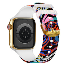 Banda de reloj de impresión en color con heb...