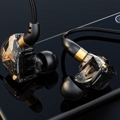 Auricular con monitor HIFI dinámico en la oreja con micrófono