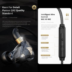 Auricular con monitor HIFI dinámico en la oreja con micrófono