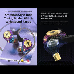 AK3 FiLe In-ear Subwoofer Auricular controlado por cable