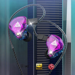QKZ VK4 In-Ear Subwoofer HiFi Auricular controlado por cable