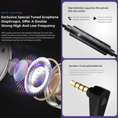 QKZ VK4 In-Ear Subwoofer HiFi Auricular controlado por cable