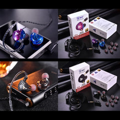 QKZ VK4 In-Ear Subwoofer HiFi Auricular controlado por cable